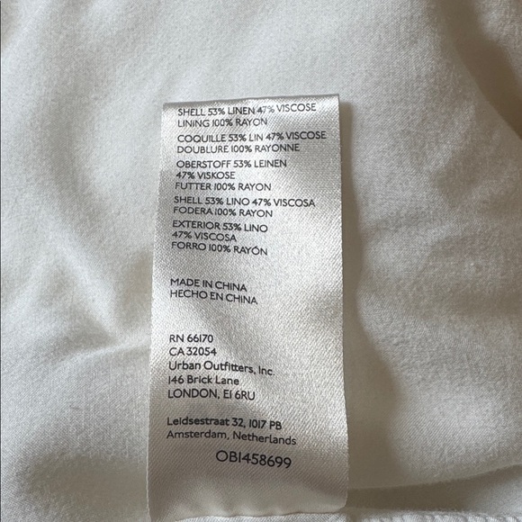 Free people white Olivia blazer no belt size XS - Picture 10 of 11